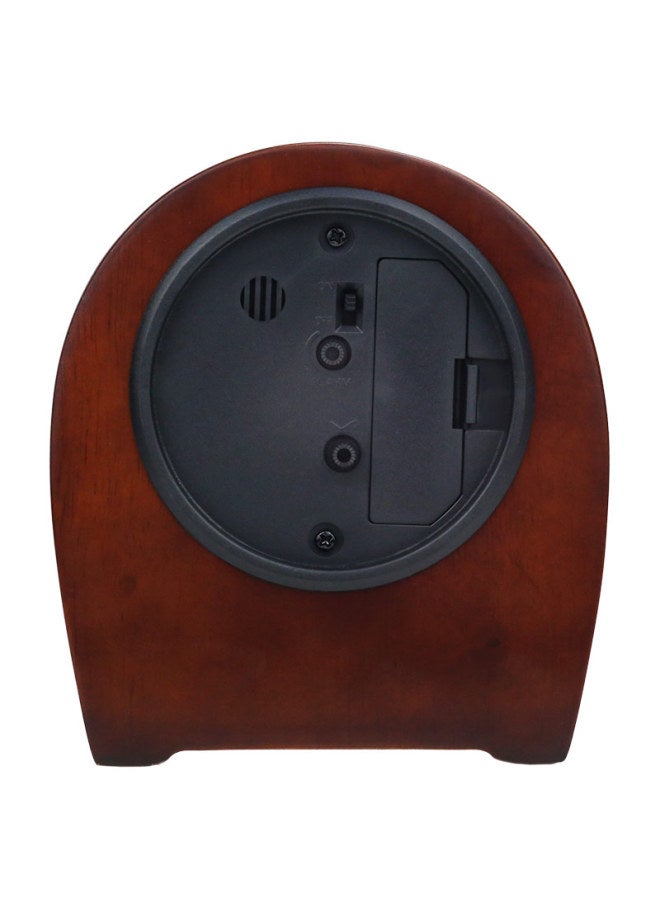 Rhythm Simple Wooden Silent Bedside Table Clock Student Children's Alarm Clock Living Room 14cm Desk Clock Cre942nr06 - Image 3