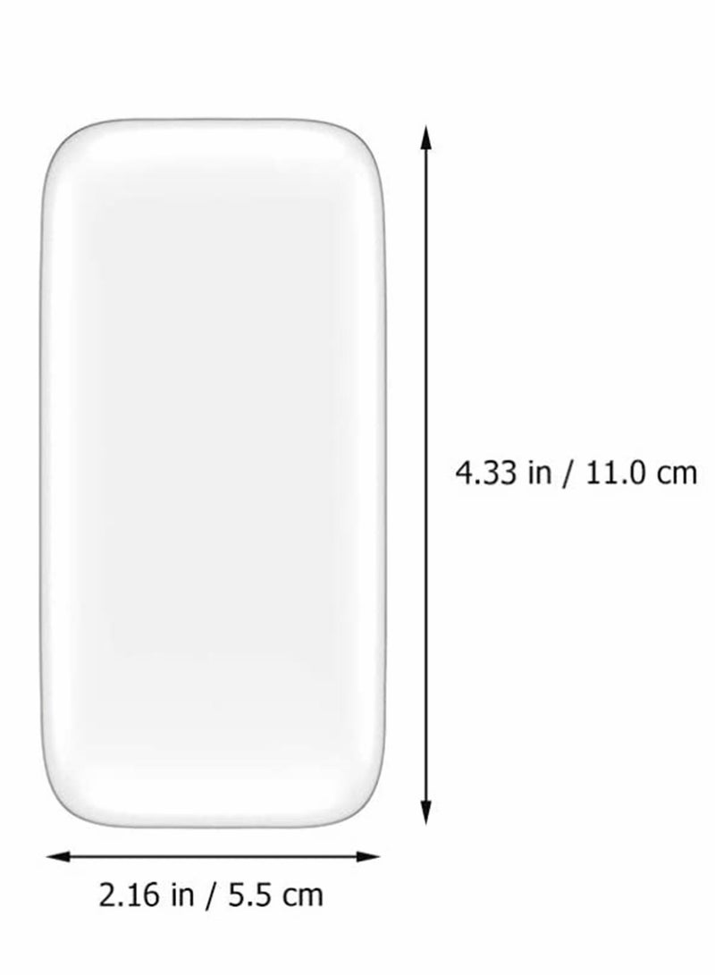 KASTWAVE Eyelash Extension Pad, 4 Pcs Eyelash Extension Holder Pallet False Eyelash Holder Silicone Pads Grafting Gasket Pallet (2 Clear, 2 Pink) - Image 4