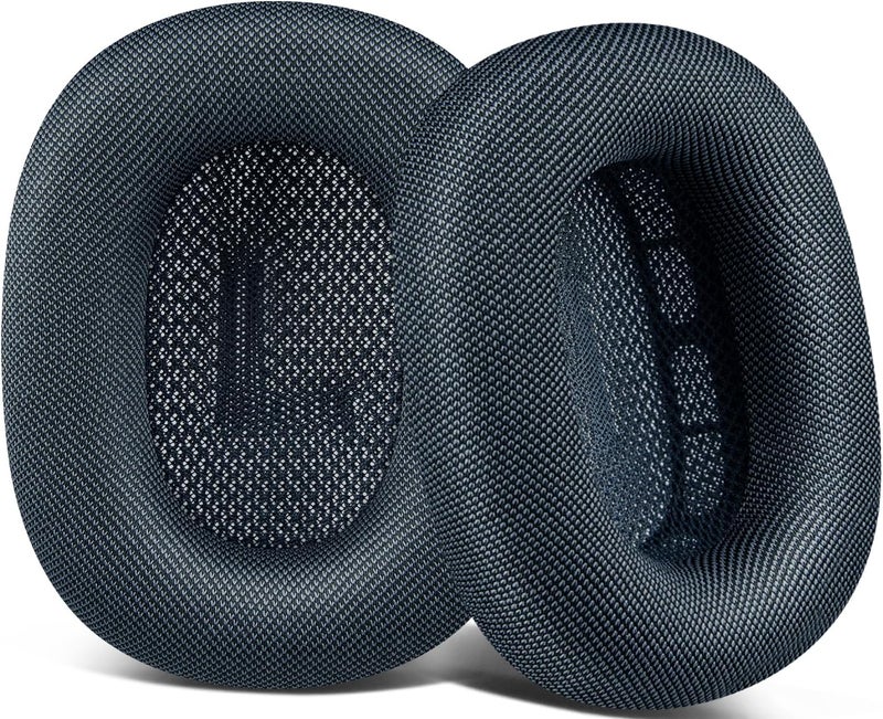 SOPROM Upgraded Ear Pads Replacement for Airpods Max Over-Ear Headphones, Earpads Cushions with Durable Mesh Fabric, Softer Foam, Noise Isolation and Sweatproof - Elite Black - Image 1