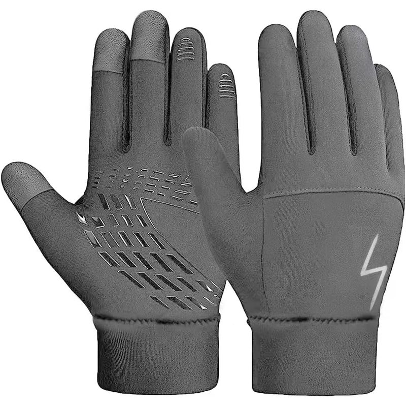 YukiniYa Kids Winter Gloves Back Water Repellent Touchscreen Warm Fleece Anti-Slip for Boys Girls 3-15 Years - Image 1