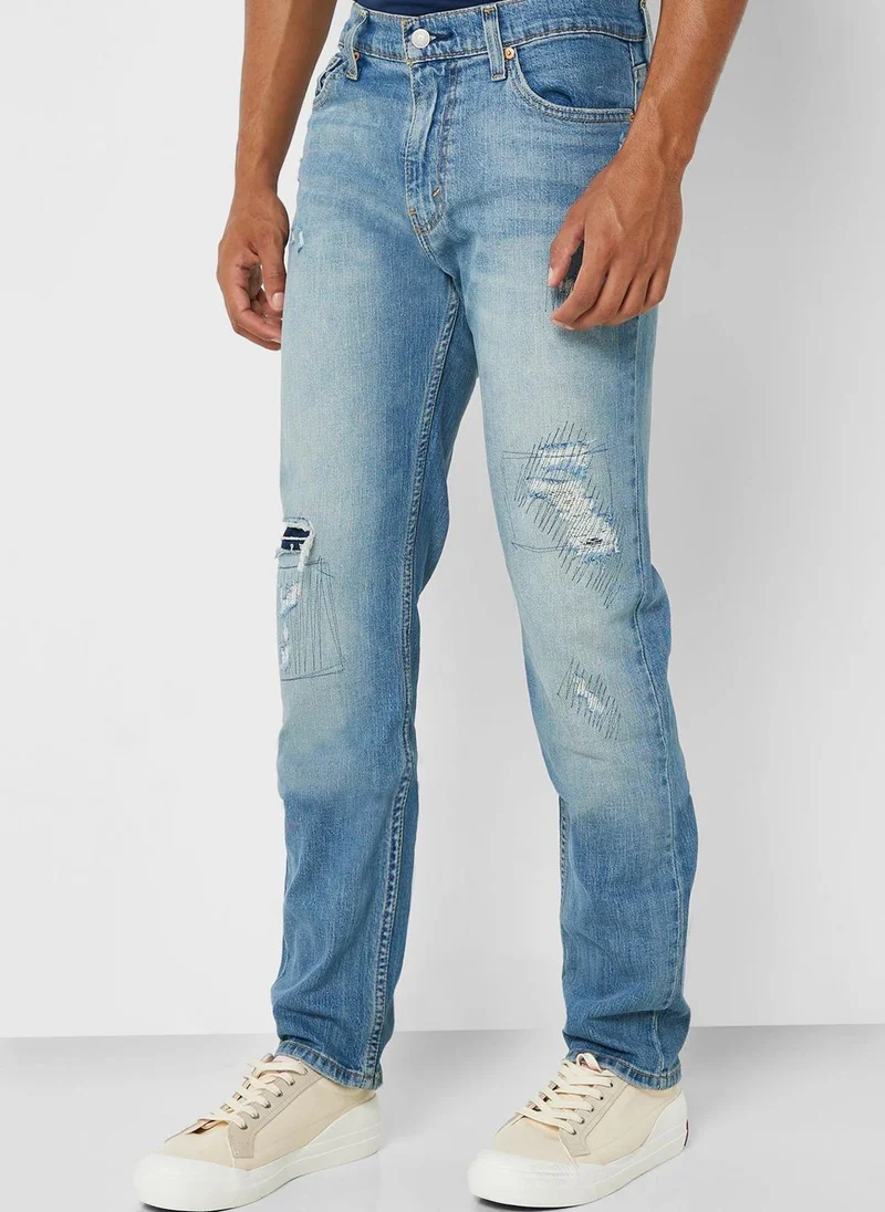 Levi's Light Wash Straight Fit Jeans