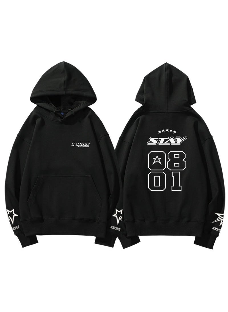 Generic - Stray Kids 3RD FM 5STAR Hoodie Sweatshirt Fleece-Black - Image 1