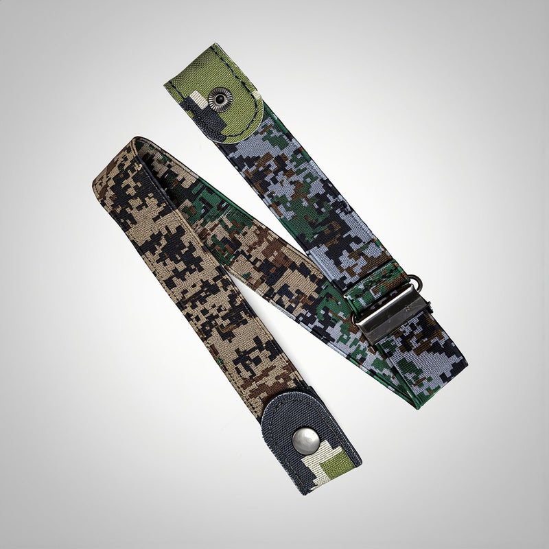 Heavy Duty Durable Camo Stretch Belt Abrasion Resistant Long Lasting 80-100cm - Image 3