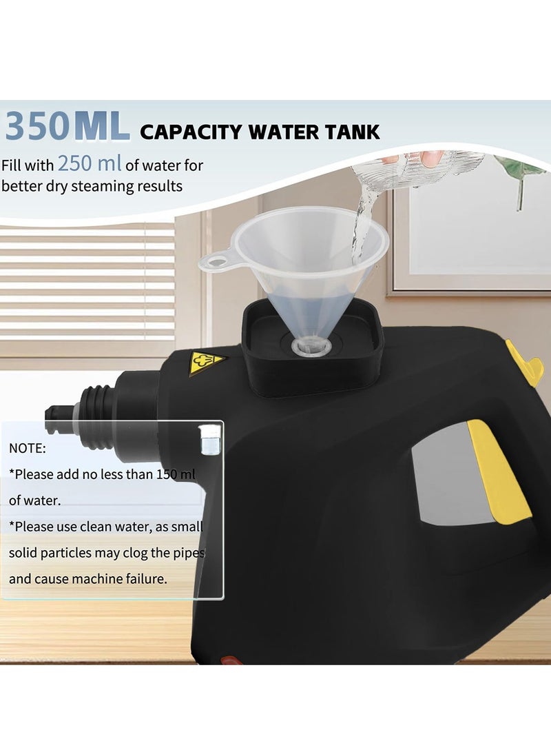 XiuWoo Handheld Cleaner, Multipurpose Portable High Pressure Steamer with Safety Lock and Accessories for Carpet, Couch, Clothes, Upholstery, Kitchen, Bathroom, Furniture, black  - Image 4
