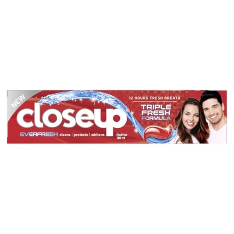 CLOSE UP Closeup Ever Fresh for 12H Fresh breath Red Hot Toothpaste 100ml - Image 1