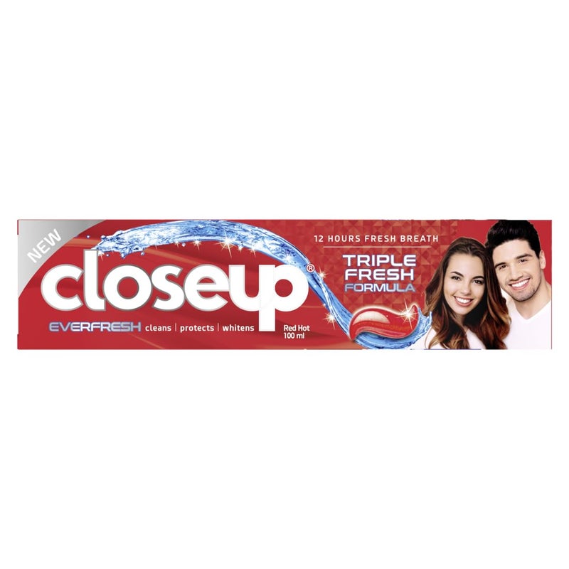 CLOSE UP Closeup Ever Fresh for 12H Fresh breath Red Hot Toothpaste 100ml - Image 1