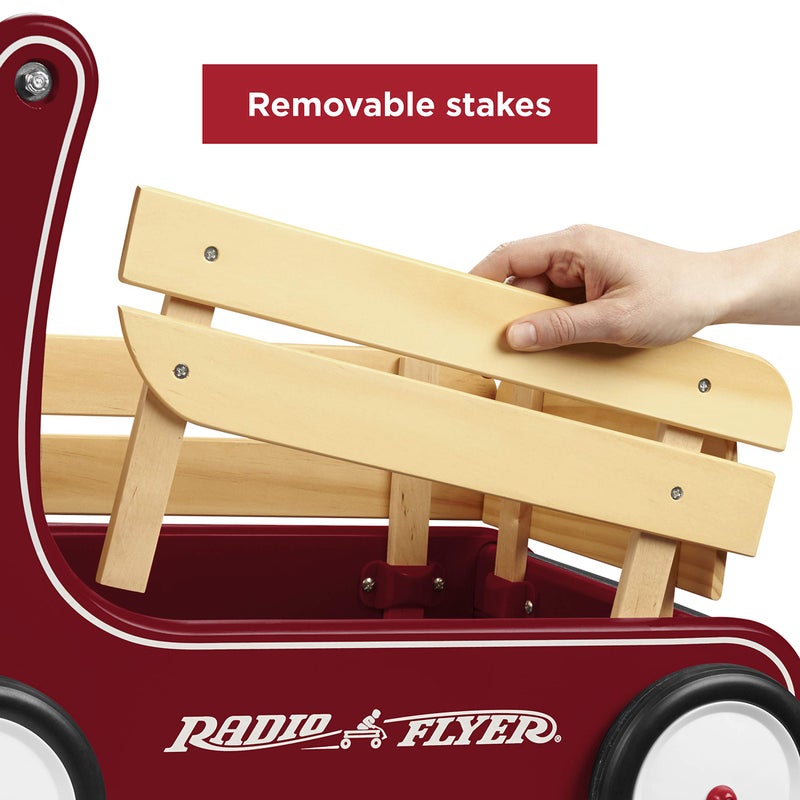 Radio Flyer Classic Walker Wagon, Red, for Kids 1-4 Years Old, Resistance Clickers to Control Speed, Baby Push Walker with Furniture Bumper, for Indoor Play - Image 4