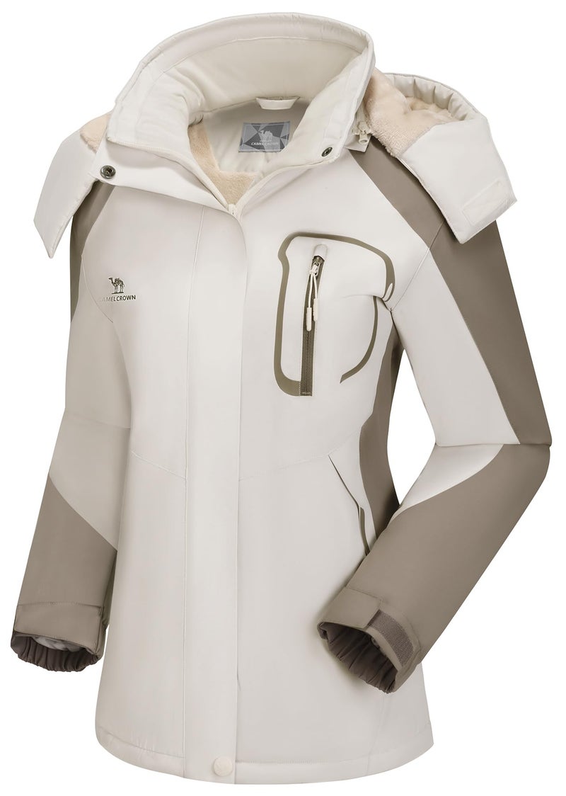 CAMEL CROWN Women's Ski Jacket Winter Snow Coat Warm Fleece Mountain Waterproof Female Jacket Snowboarding jackets - Image 2