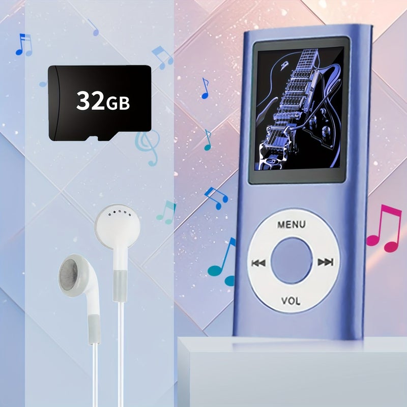 Pink MP3 Player 32GB Portable Digital Music Player with Voice Record - Image 5