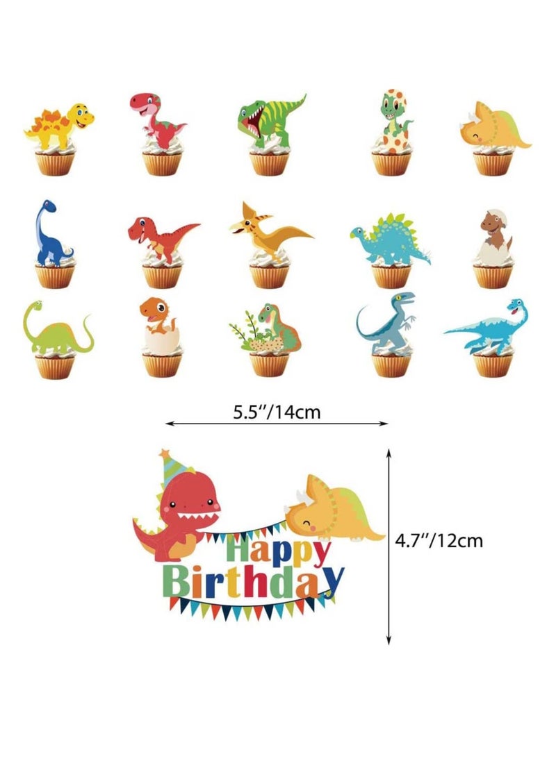 SYOSI - Dinosaur Birthday Party Decoration Set Balloons Banner Supplies for Boys Men Kids Happy Decor Suit For Baby Shower Decorations - Image 1