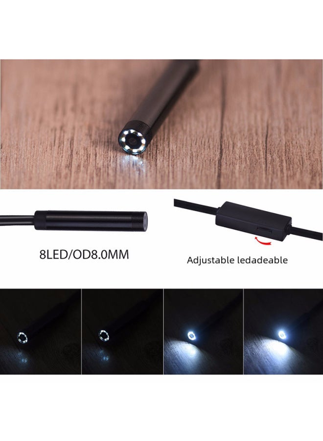 1200p Ultra-clear Endoscope Suitable For Android Wifi Mobile Phones 8mm Wireless Endoscope Digital Camera-Color:10 M Hard Line - Image 3