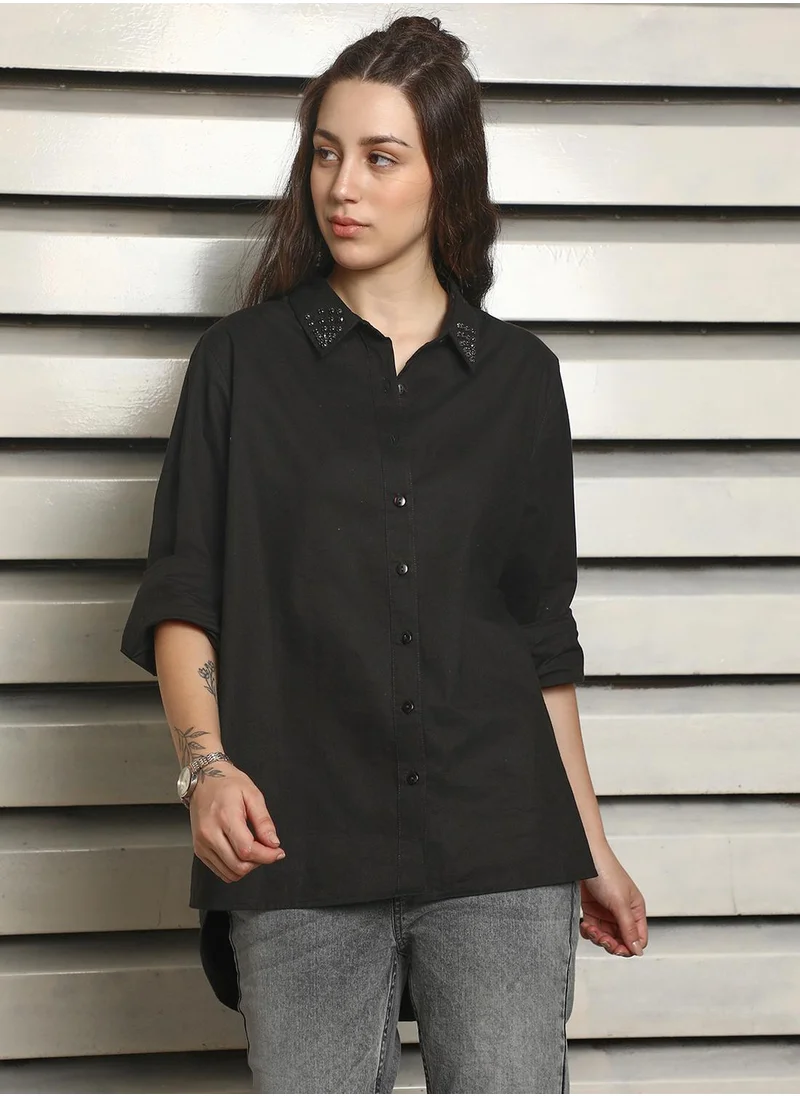 HIGH STAR Women Black Shirts