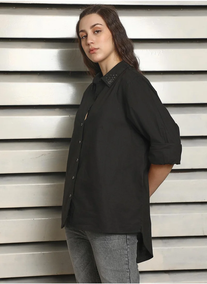 هاي ستار Women Black Shirts