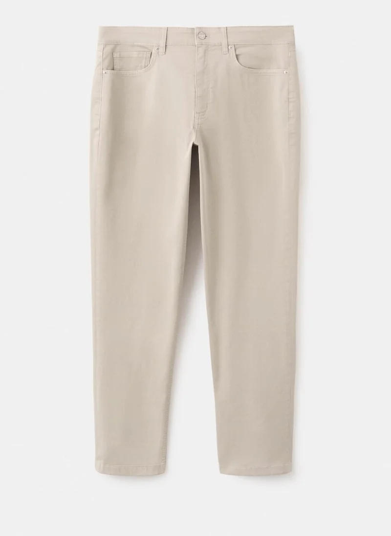 Mango Man  Regular-fit 100% cotton trousers for Men | Best Price UAE