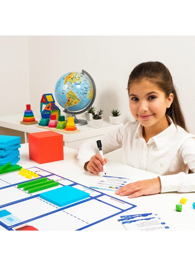 Simply magic 141 PCS Base Ten Blocks for Math - Math Manipulatives K-3, Unit Blocks 1st 2nd 3rd Grade, Counting Blocks - Kindergarten Set, Math Blocks Ones Tens Hundreds, Place Value Number Cubes - Image 3