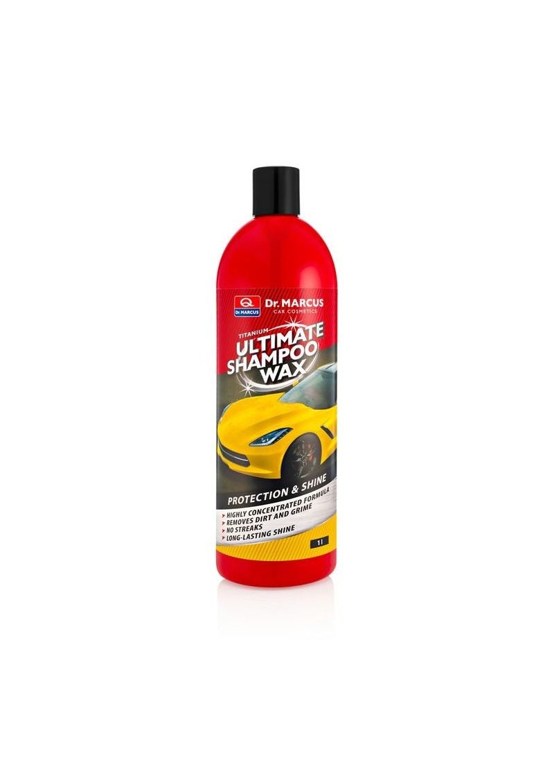Dr.MARCUS Dr.Marcus S2ETWASH9 Car Shampoo Wax, High-Quality Protection & Shine, Made in Poland, Titanium Ultimate Shampoo Wax 1 Litre  - Image 4