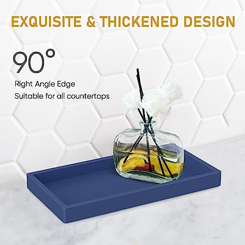 EG-SIPRO Silicone Vanity Tray - Thickened, Shatterproof, Rectangle - 7.8 * 3.9 in - For Counter, Soap Dispenser - Image 2