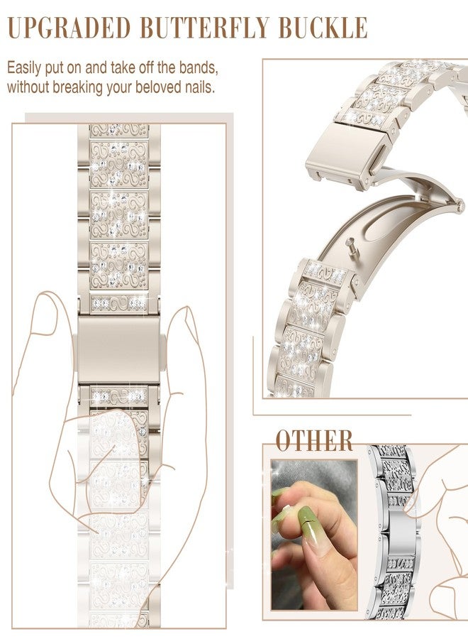 MARGE PLUS Compatible with Apple Watch Bling Band Women 38mm 40mm 41mm 42mm Series 11 10 9 8 7 6 5 4 3 2 1 SE, Upgraded Sparkle Replacement Bracelet iWatch Band, Diamond Rhinestone Stainless Steel Metal Strap - Image 2