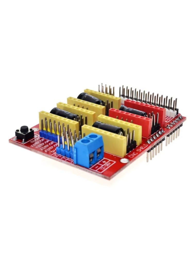 لوحة توسع CNC Shield V3 لأردوينو أونو R3 – متوافقة مع مشغلات خطوات A4988 – لطابعات ثلاثية الأبعاد، آلات النقش CNC، قواطع الليزر – سهلة التركيب والاستخدام - Image 2