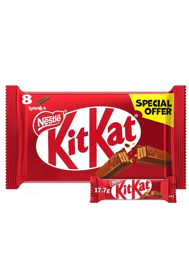 KitKat 2 Finger Chocolate Bar 8 Pieces (17.7g ) - Image 1