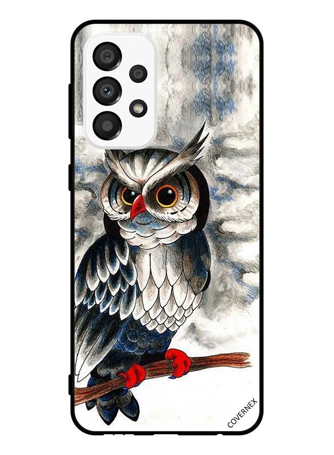 Covernex Protective Case Cover For Samsung Galaxy A33 5G Owl Drawing Art - Image 1