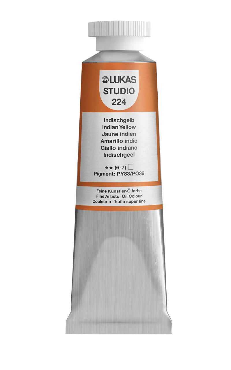 LUKAS Studio Artist Oil Color Paints Highpigment oil paint made with natural binder for artist painting more Indian Yellow 37 mL - Image 2