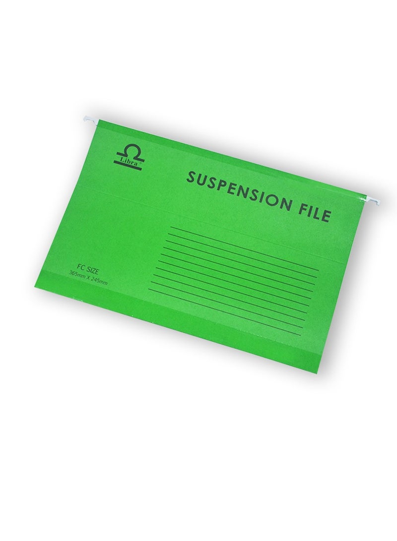 Libra Foolscap Suspension File 230gsm Light Green, 50pcs - Image 2