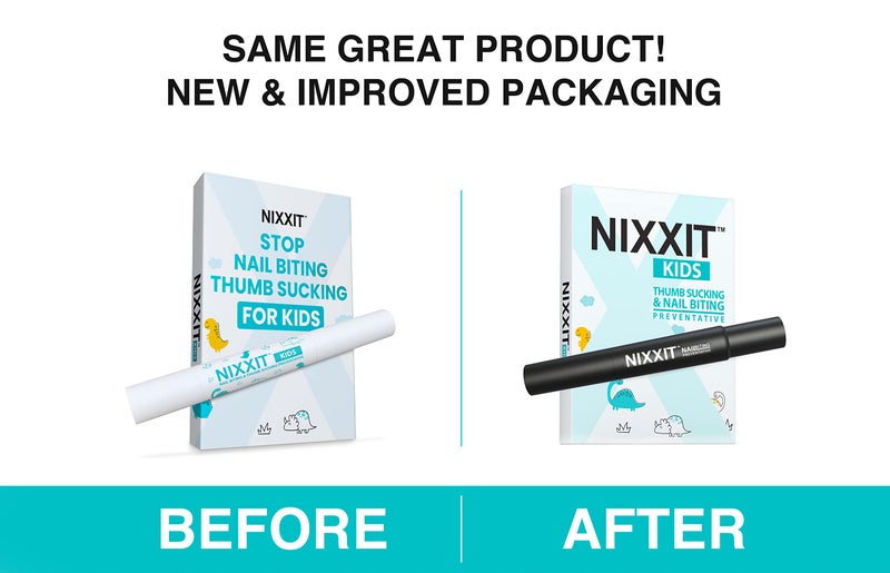 Nixxit Nail Biting Treatment For Kids - Stop Thumb Sucking For Kids, Toddlers, Children - No Bite Nail Polish Pen - Non Glossy - Bitter Taste - Safe & Effective Solution - Image 2