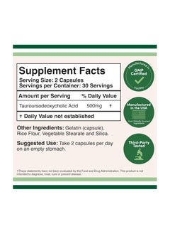 DoubleWood DoubleWood Supplements TUDCA Liver Support Supplement 60 Capsules  - Image 2