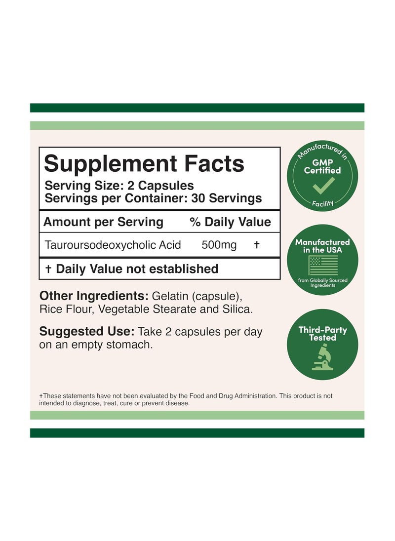 DoubleWood DoubleWood Supplements TUDCA Liver Support Supplement 60 Capsules  - Image 2