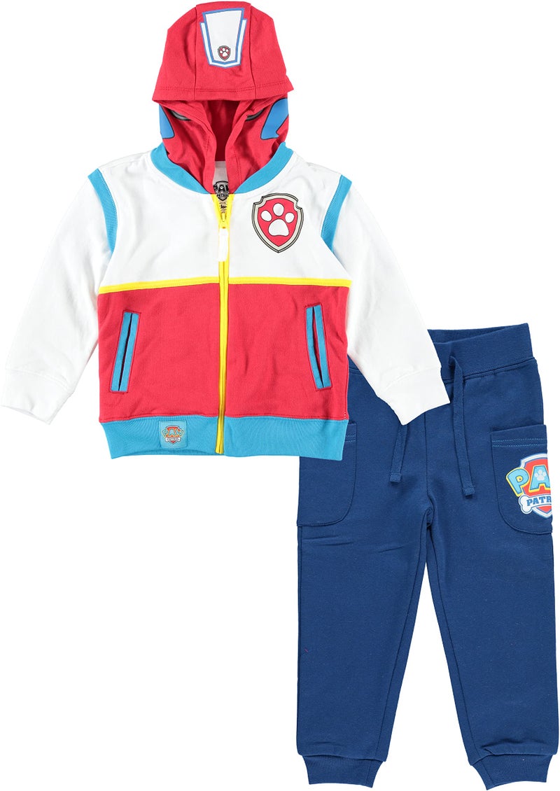 Freeze FREEZE Paw Patrol Ryder Character Big Face 2 PACK Zipup Hoodie and Jogger Pants Ryder Costume Hoodie Set 2T