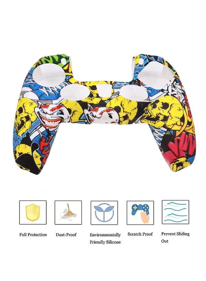 Silicone Skin Accessories for Sony PS5 Wireless Controller Grip Covers Case with Anti-Slip Anti-Scratch Silicone Dustproof Protective,PS5 Controller Skin Protector - Image 2