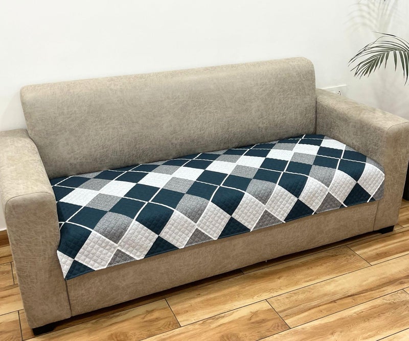 AMAZE ATTIRES Printed Sofa seat Cover for 2 Seater with Heavy Antiskid Backing & Easily Machine Washable Sofa seat Runner for Couch or Home Living Area (22 X 48 Inches) AAQSR006-2 - Image 1