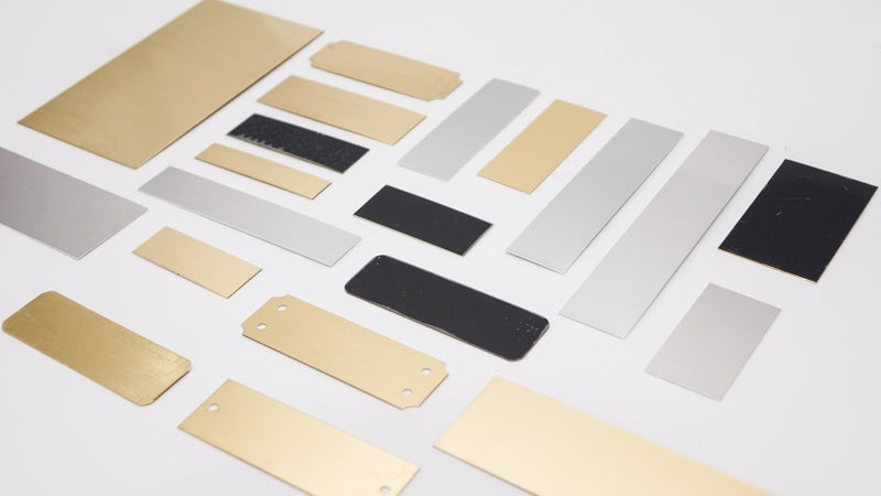 Custom Engraving Plates Engraving Plate Assortment - 20 Piece Aluminum and Brass Stamping - Image 3