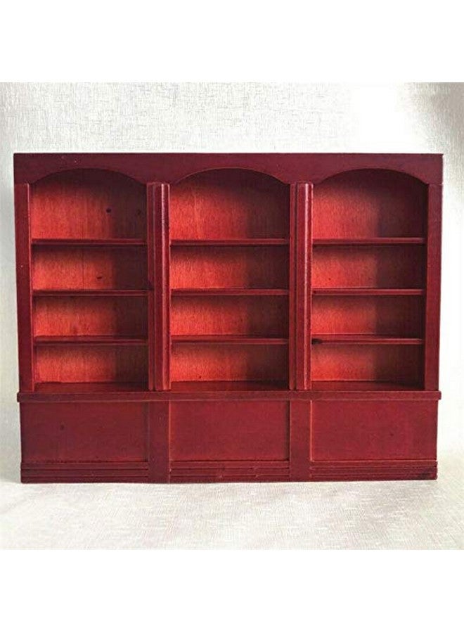EatingBiting 1:12 Mini Miniature Furniture Wooden Display Cabinet Bookcase Book Shelf Cabinet Wardrobe Model for Fairy Garden - Image 4