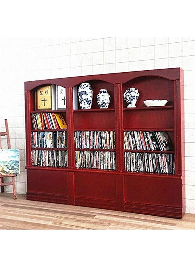 EatingBiting 1:12 Mini Miniature Furniture Wooden Display Cabinet Bookcase Book Shelf Cabinet Wardrobe Model for Fairy Garden - Image 3