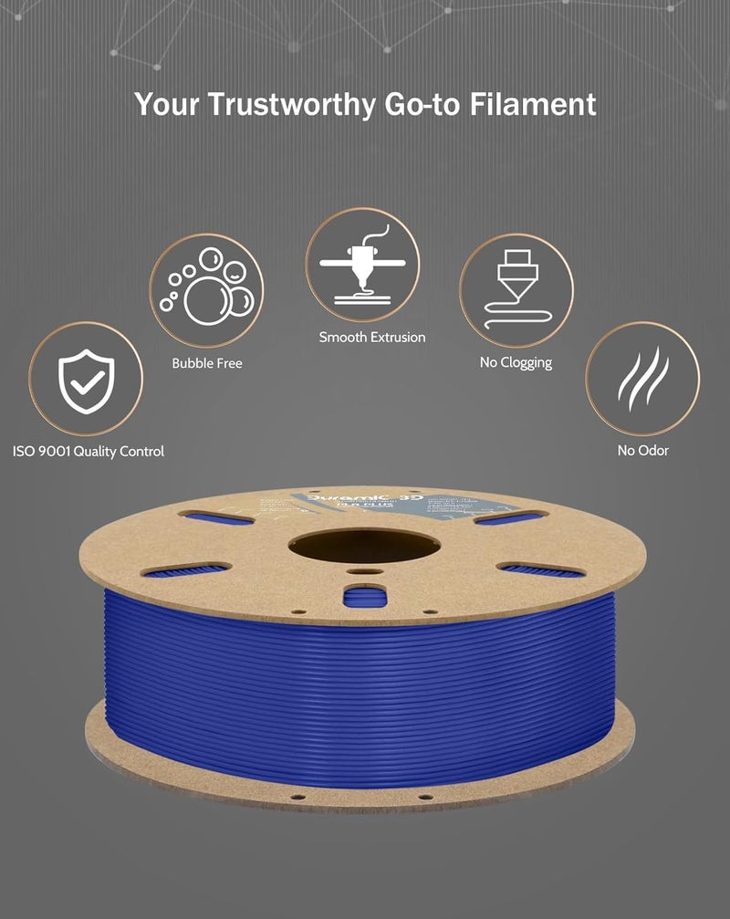 DURAMIC 3D PLA Plus Filament 1.75mm Blue Tougher and Stronger Dimensional Accuracy Probability +/- 0.02mm - Image 5
