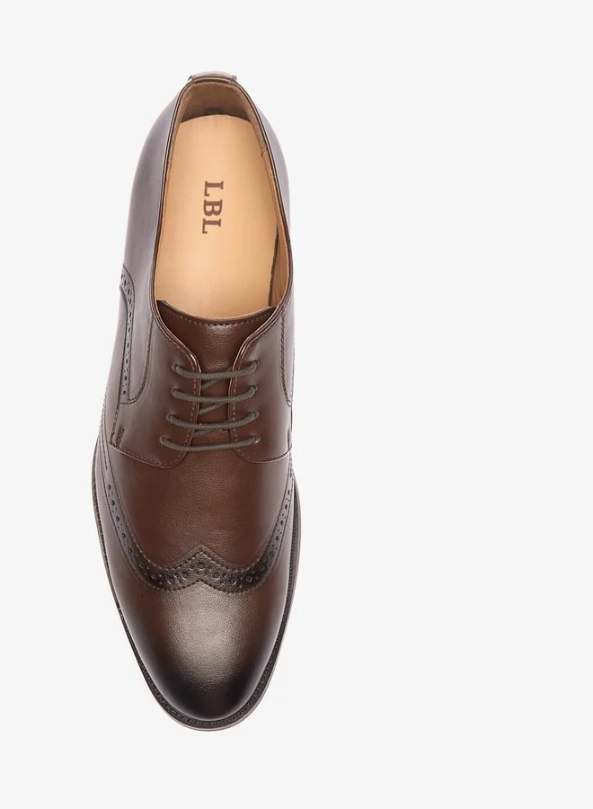 ال بي ال من شو اكسبرس Perforated Lace-Up Derby Shoes