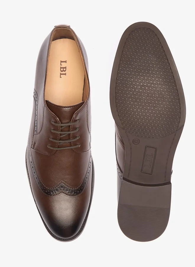 ال بي ال من شو اكسبرس Perforated Lace-Up Derby Shoes