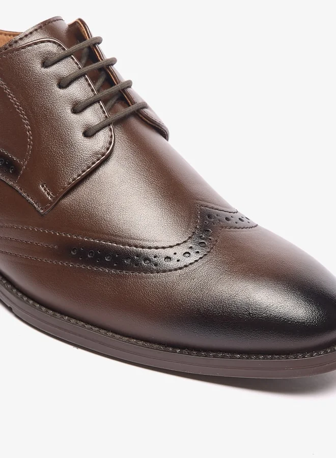 ال بي ال من شو اكسبرس Perforated Lace-Up Derby Shoes