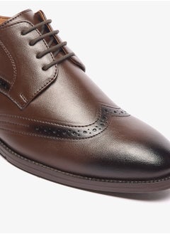 LBL by Shoexpress Perforated Lace-Up Derby Shoes  - Image 4