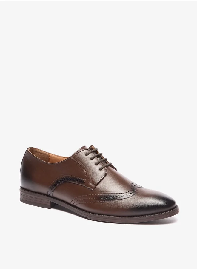 ال بي ال من شو اكسبرس Perforated Lace-Up Derby Shoes