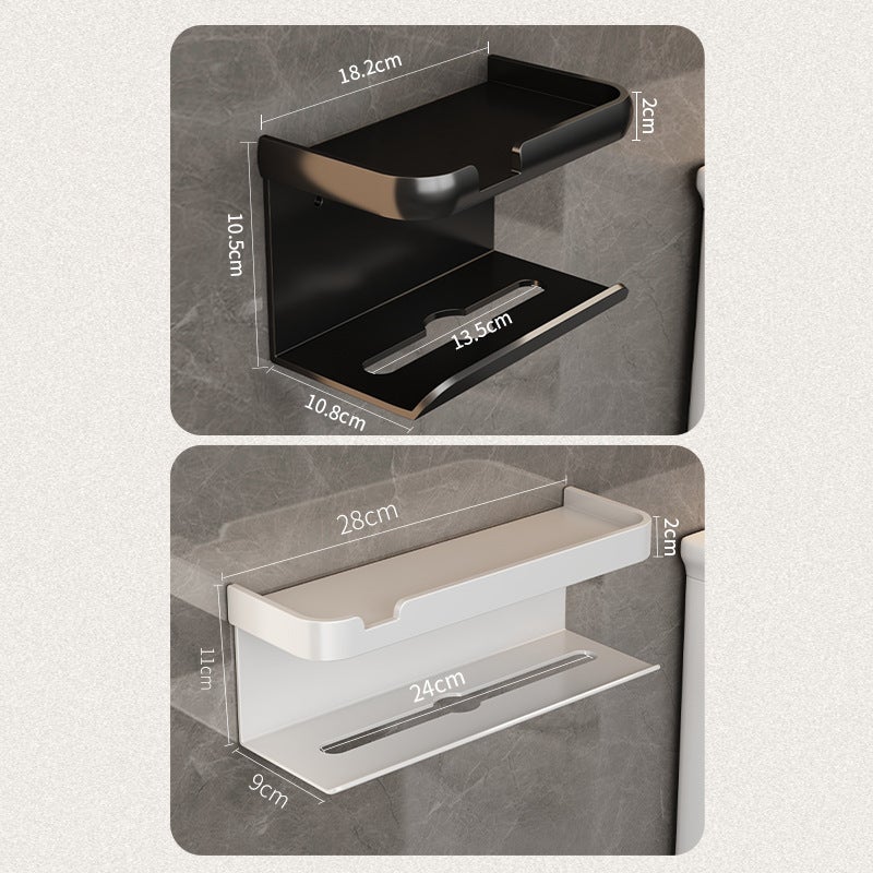 Toilet Tissue Box Rack Toilet Paper Box Punch-Free Wall-Mounted Bathroom Toilet Paper Holder Household Roll Paper Holder - Image 4