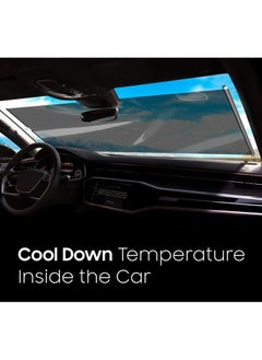 HERIOS Car Side Window Sun Shade | Retractable Car Roller Sunshade for Kids | Baby Car Window Shades for UV and Sun Glare Protection Baby Car Travel Accessories | (53 * 140CM)  - Image 3