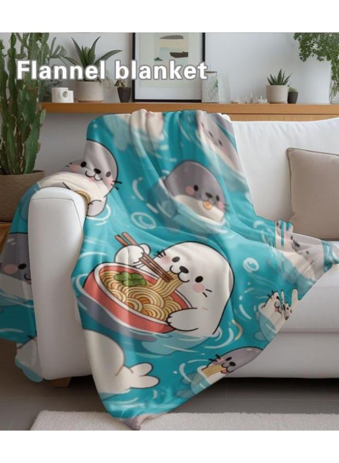 عام بطانية رقيقة من الفانيلا (حرارة ومريحة، ومناسبة للنوم واستخدام اللعبة والغبار والرمل) 150 سم * 200 سم - 188 - Image 1