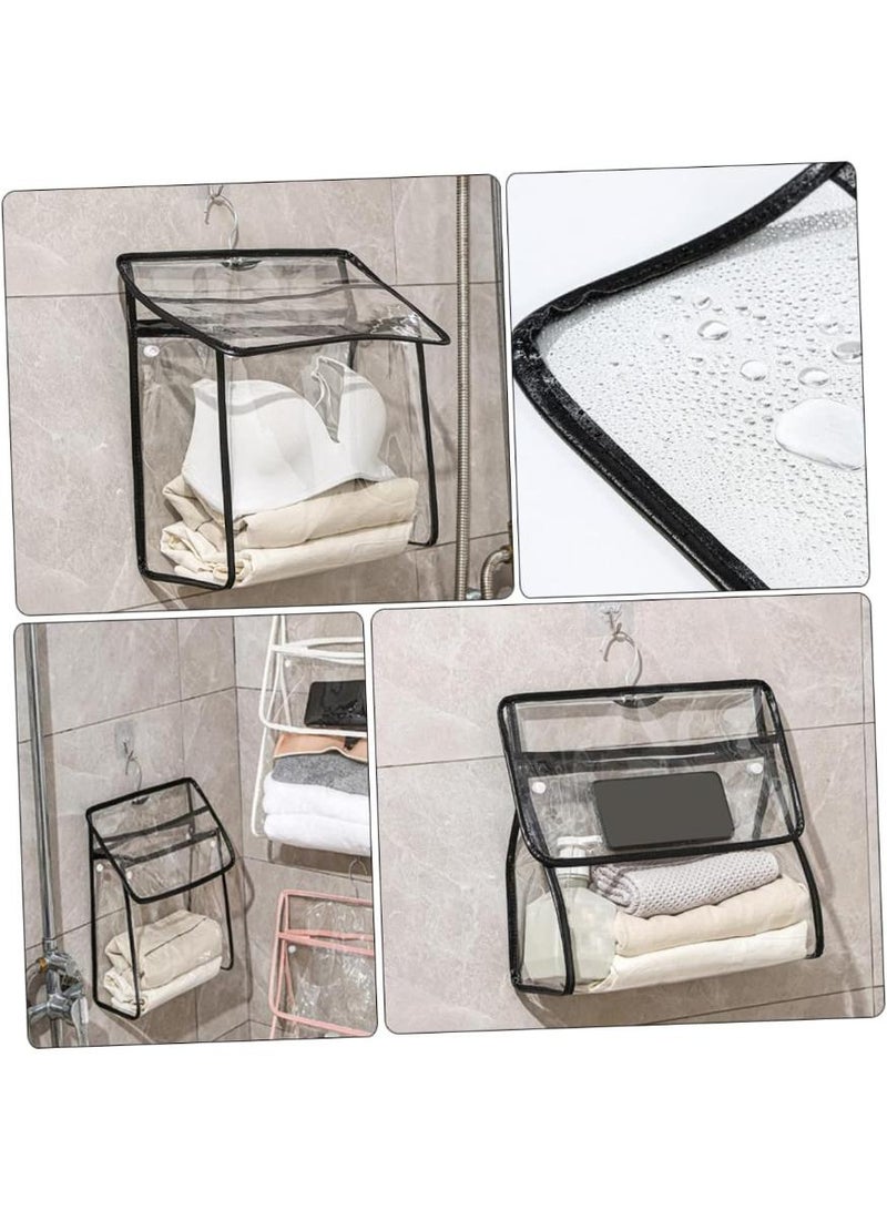 خاجول حقيبة تخزين معلقة كبيرة شفافة متعددة الاستخدامات للحمام وغرفة النوم وخزانة النوم وحقيبة أدوات الزينة لتوفير المساحة والاستخدام متعدد الأغراض - Image 4