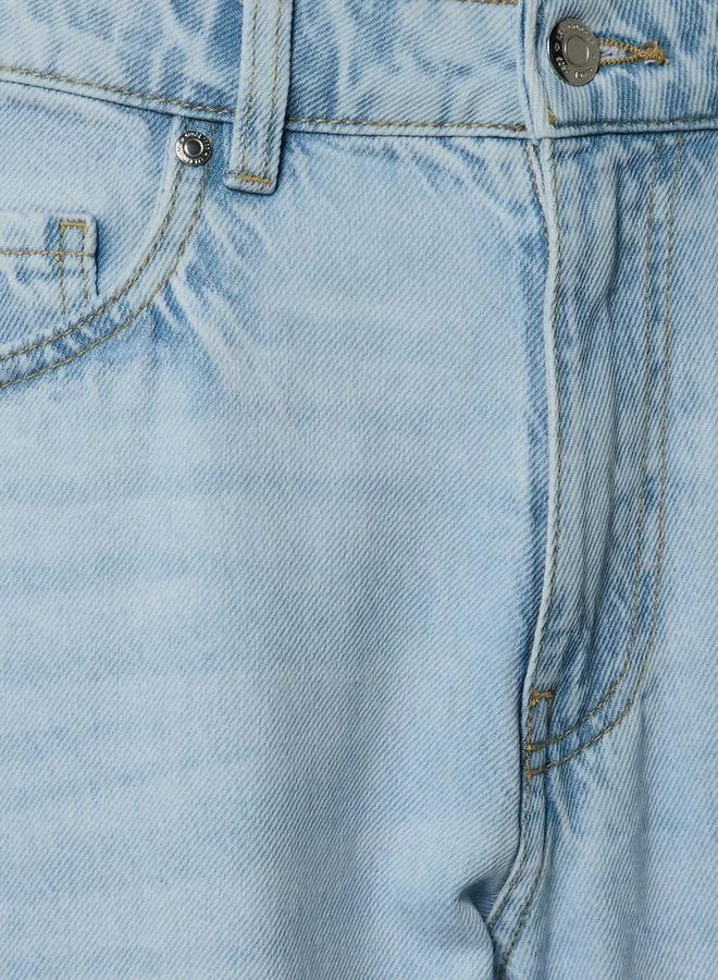 لي كوبر Lee Cooper Wide Leg Flexi Waist Jeans