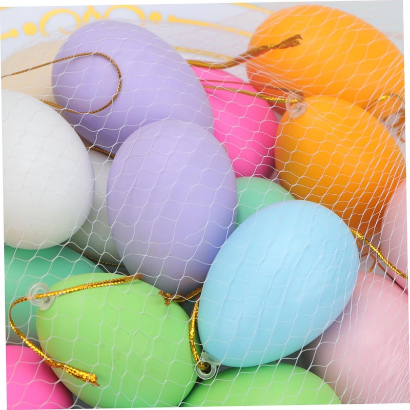 200 Pcs Colorful Easter Eggs For Crafts Hanging Art Pretend Play Kindergarten Activities - Image 5