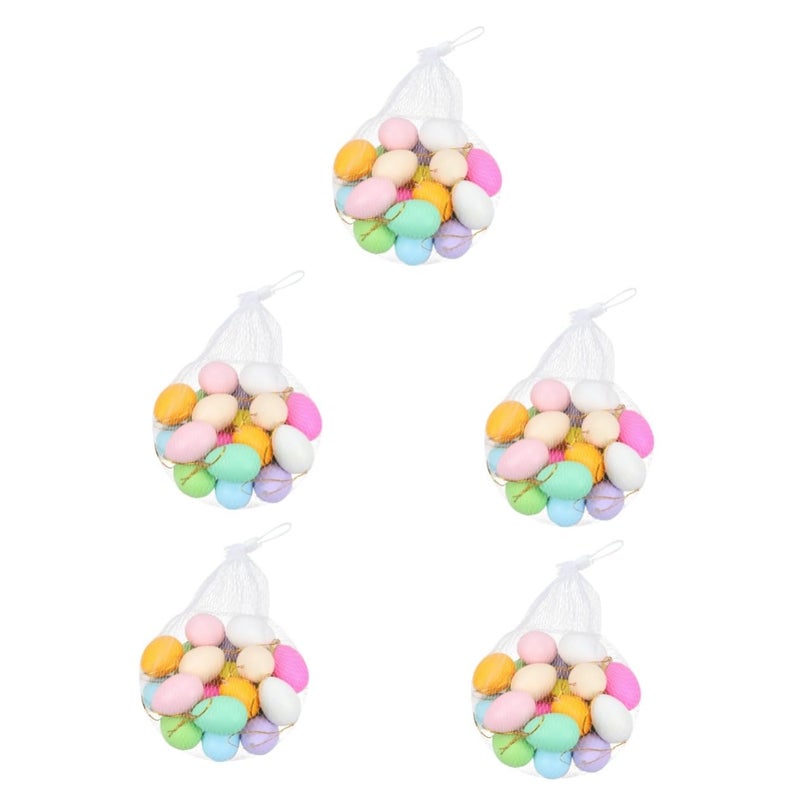 200 Pcs Colorful Easter Eggs For Crafts Hanging Art Pretend Play Kindergarten Activities - Image 2