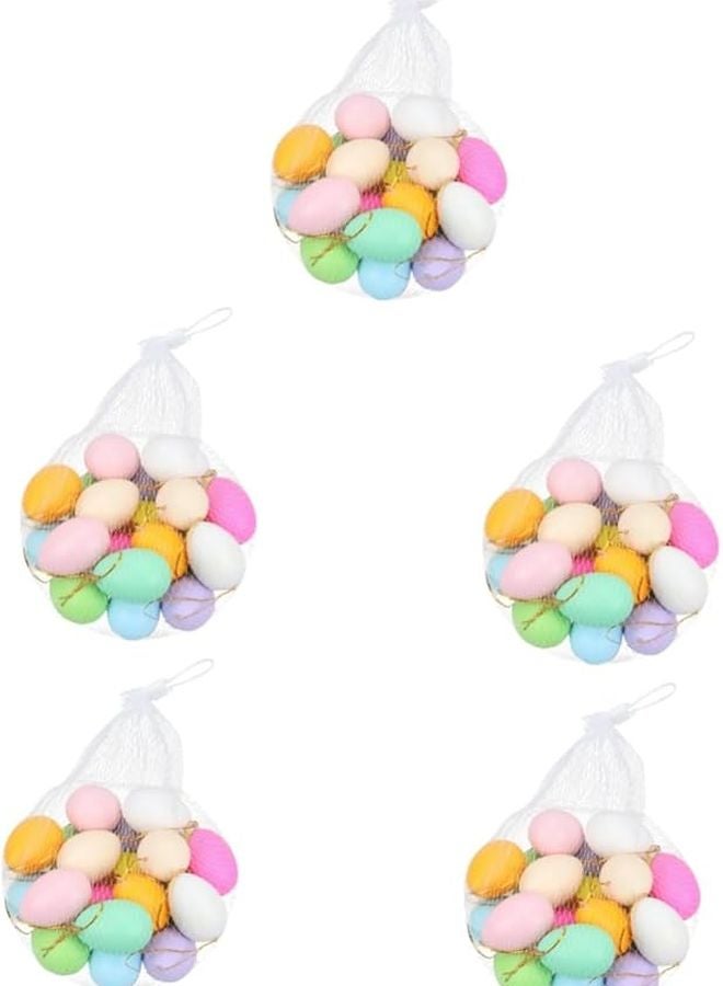 200 Pcs Colorful Easter Eggs For Crafts Hanging Art Pretend Play Kindergarten Activities - Image 1